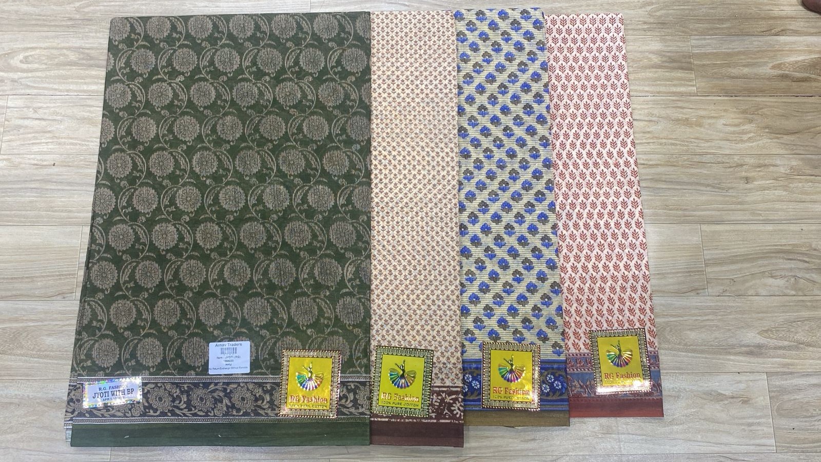 RG Fashion Printed Cotton Saree Set