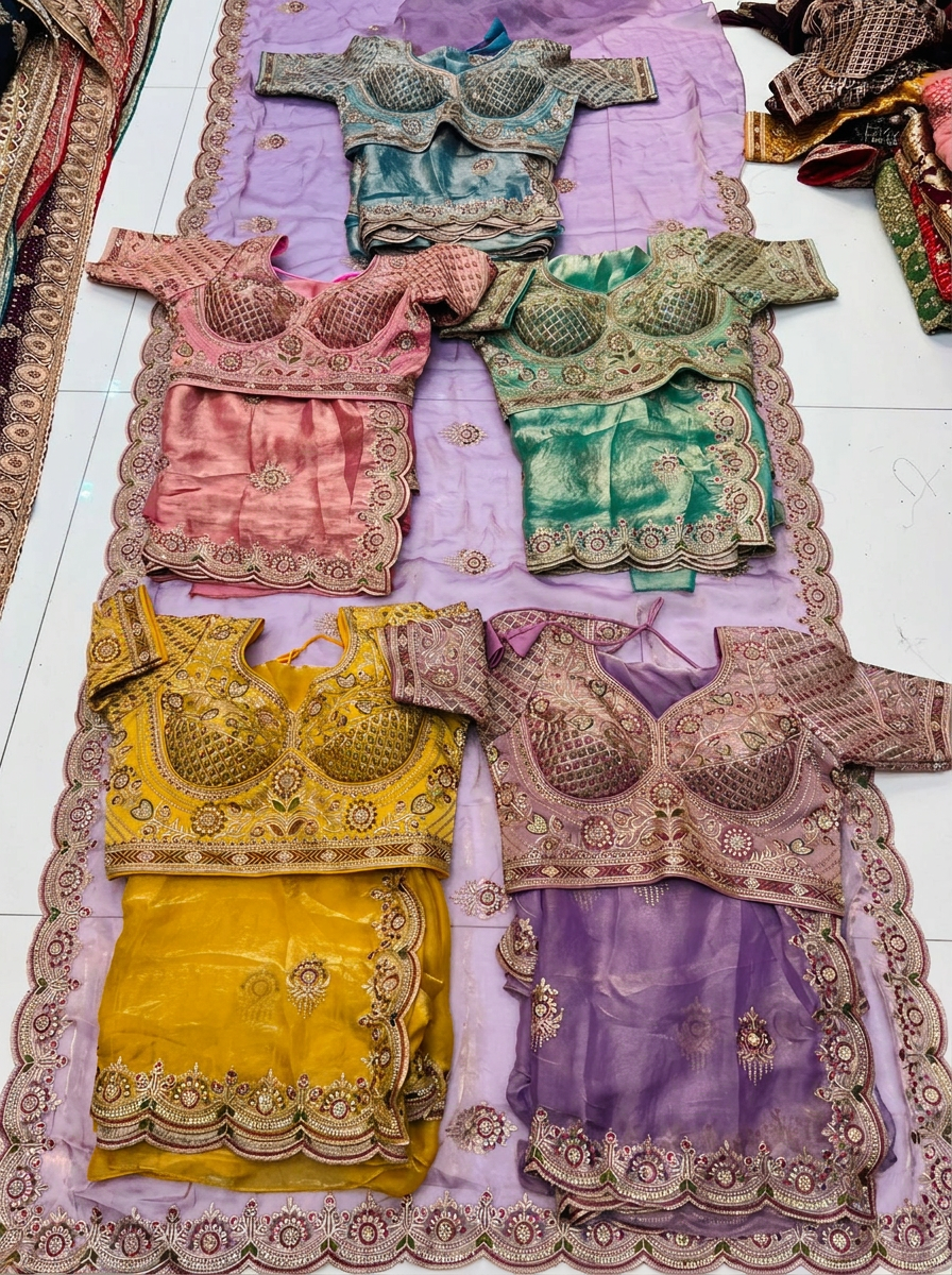Crystal Work Blouse — 02