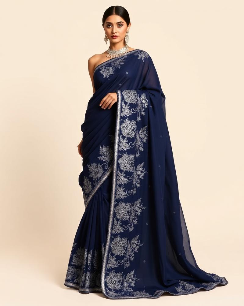 Midnight Sequin Georgette